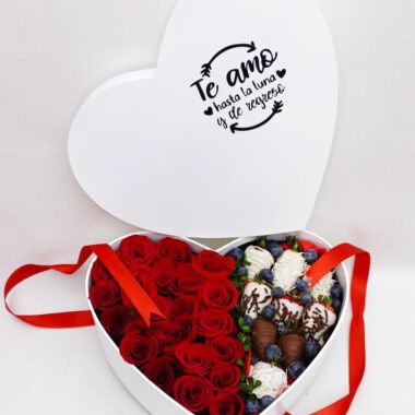 FCH005 - Flores y fresas bañadas en chocolate